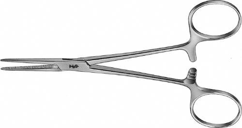 Кровоостанавливающие щипцы CRILE, прямые, 140 mm (5 1/2"), тонкие, зубчатые